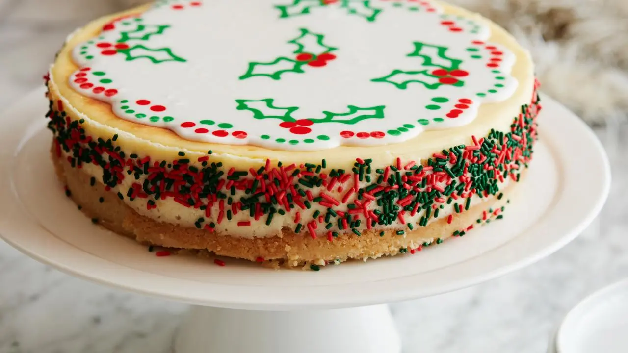 Christmas Cookie Cheesecake